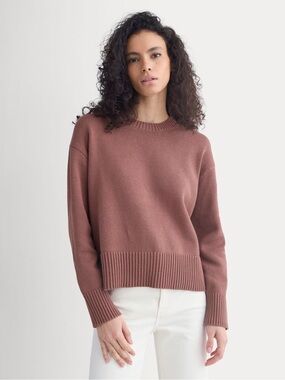 Everlane The Boxy Sweater in Everyday Cotton | XS